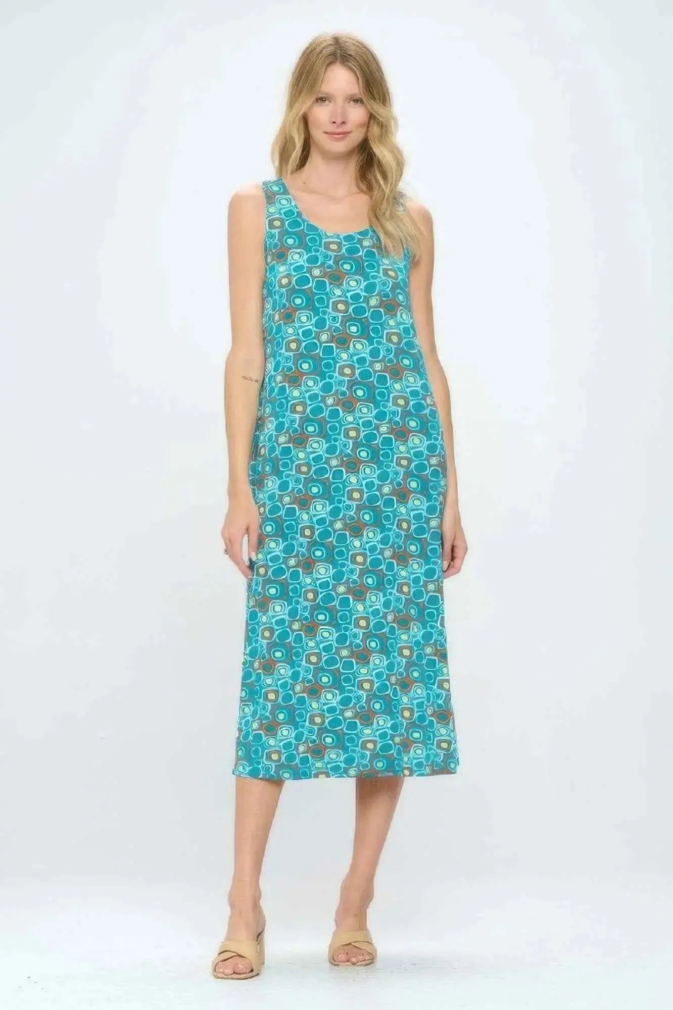 Plus Size Print Tank Maxi Dress - Mr Lou’s Place