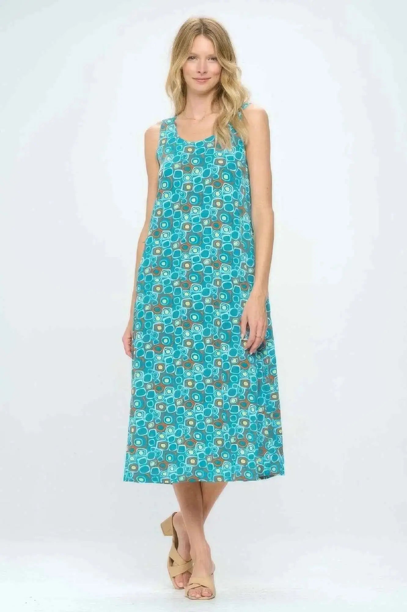 Plus Size Print Tank Maxi Dress - Mr Lou’s Place