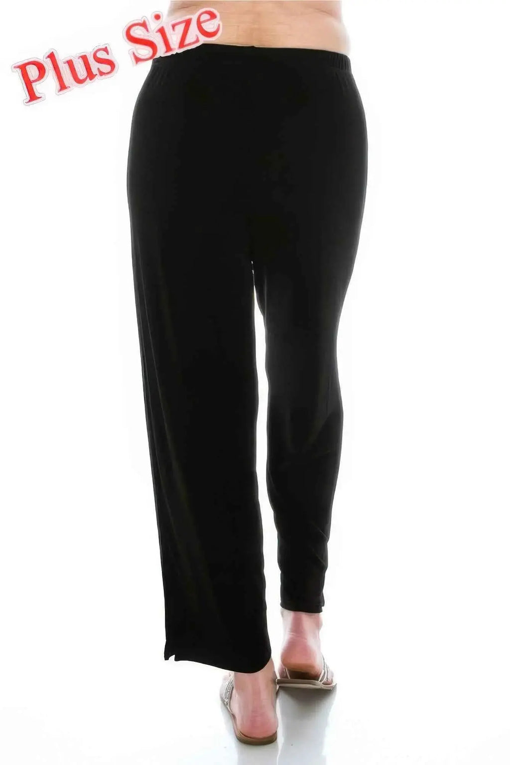 Plus Size Stretchy Solid Ankle Plus Pants - Mr Lou’s Place