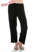 Plus Size Stretchy Solid Ankle Plus Pants - Mr Lou’s Place