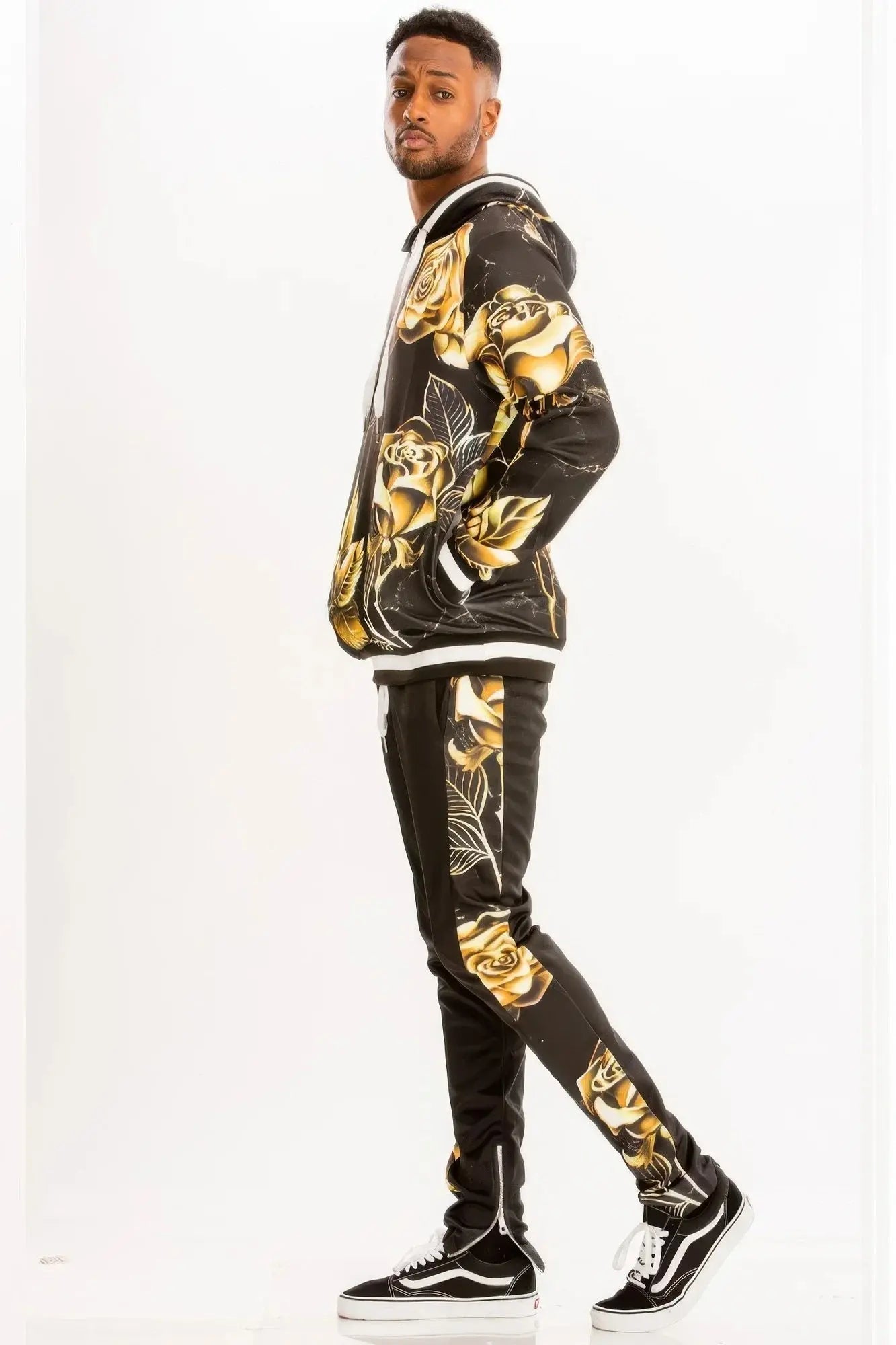 Print Hoodie And Sweat Set - Mr Lou’s Place