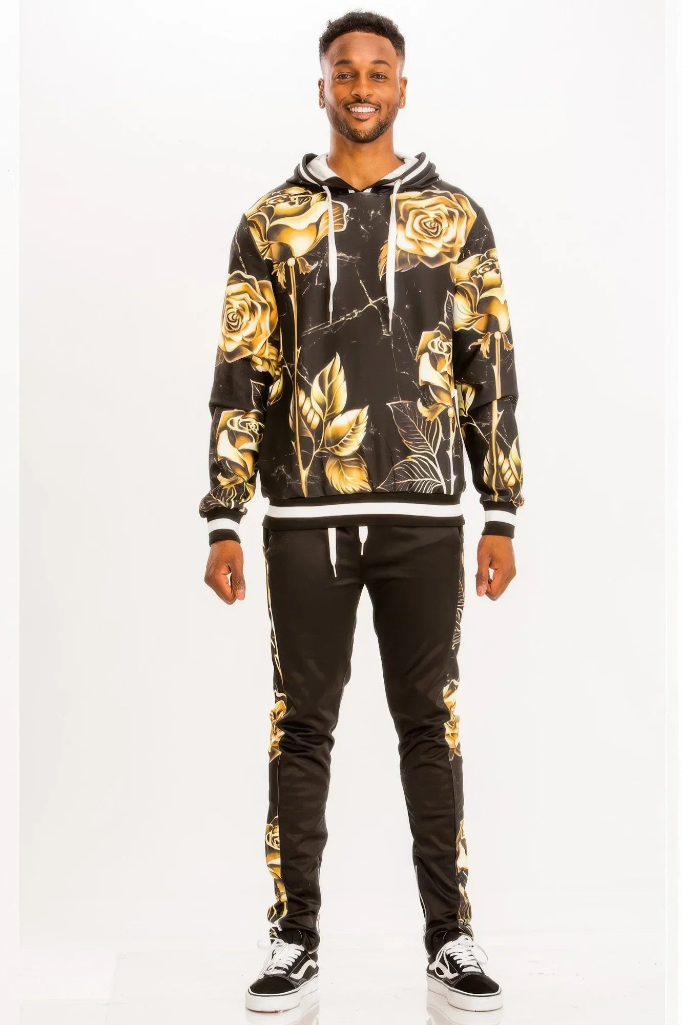 Print Hoodie And Sweat Set - Mr Lou’s Place