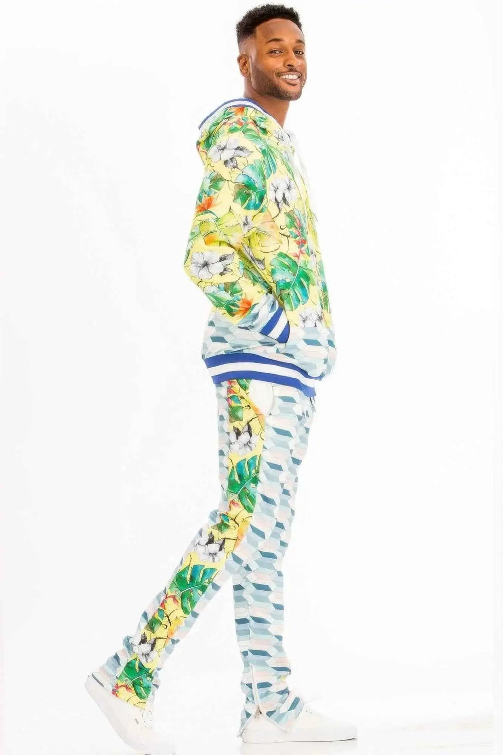 Print Hoodie And Sweat Set - Mr Lou’s Place