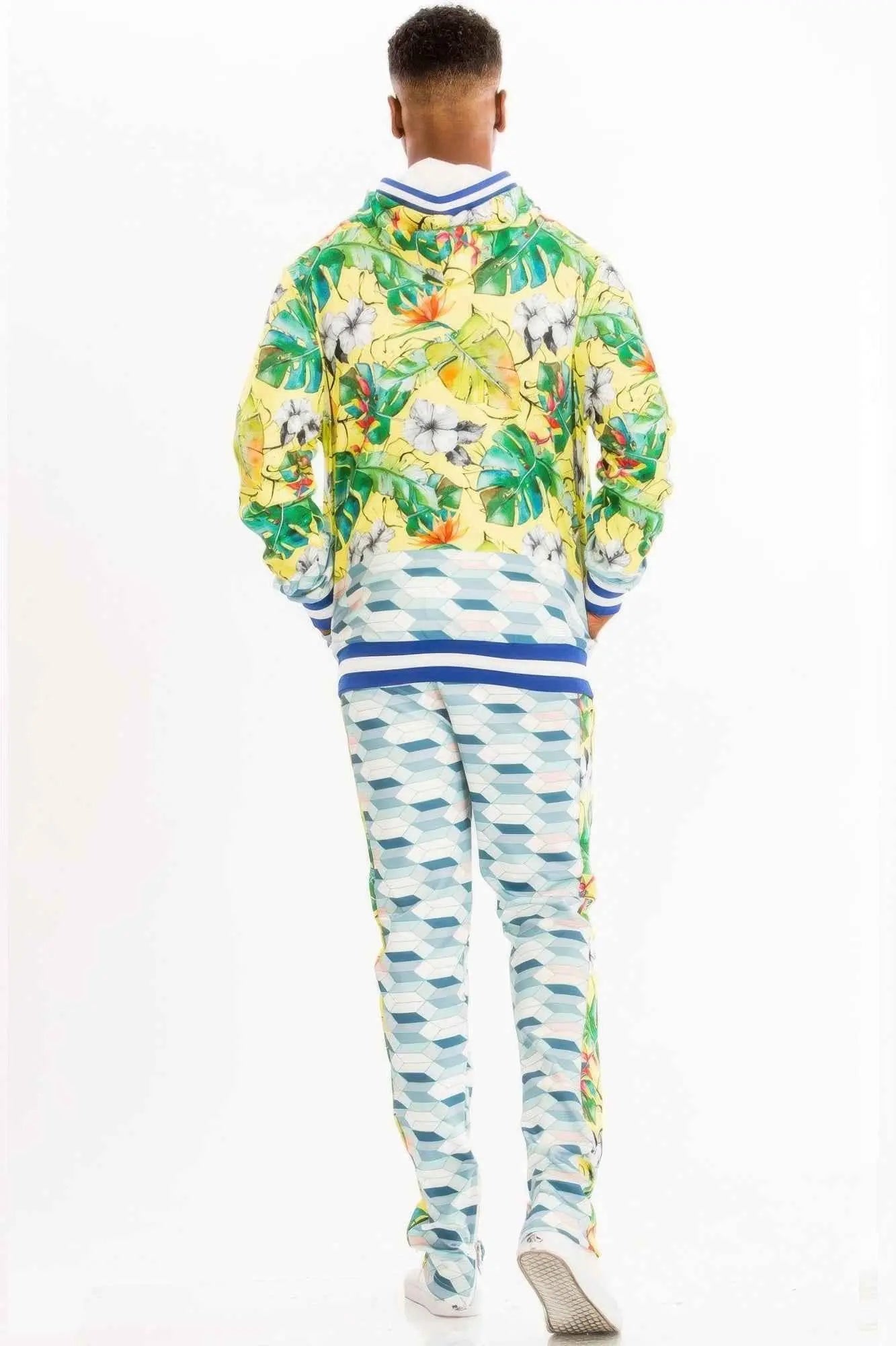 Print Hoodie And Sweat Set - Mr Lou’s Place