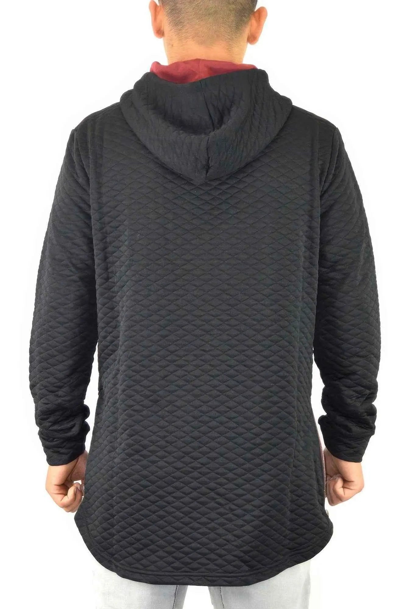 Quilted Pullover Hoodie Sweatshirts - Mr Lou’s Place