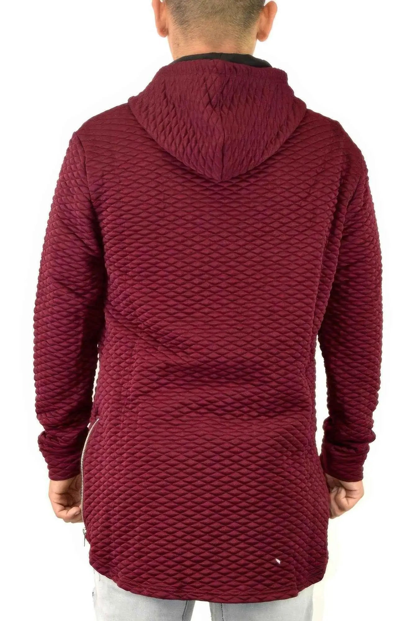 Quilted Pullover Hoodie Sweatshirts - Mr Lou’s Place