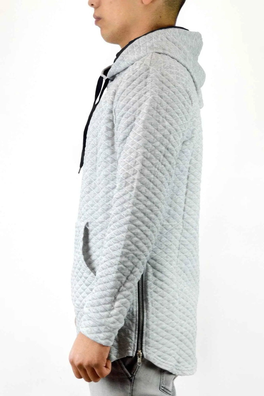 Quilted Pullover Hoodie Sweatshirts - Mr Lou’s Place