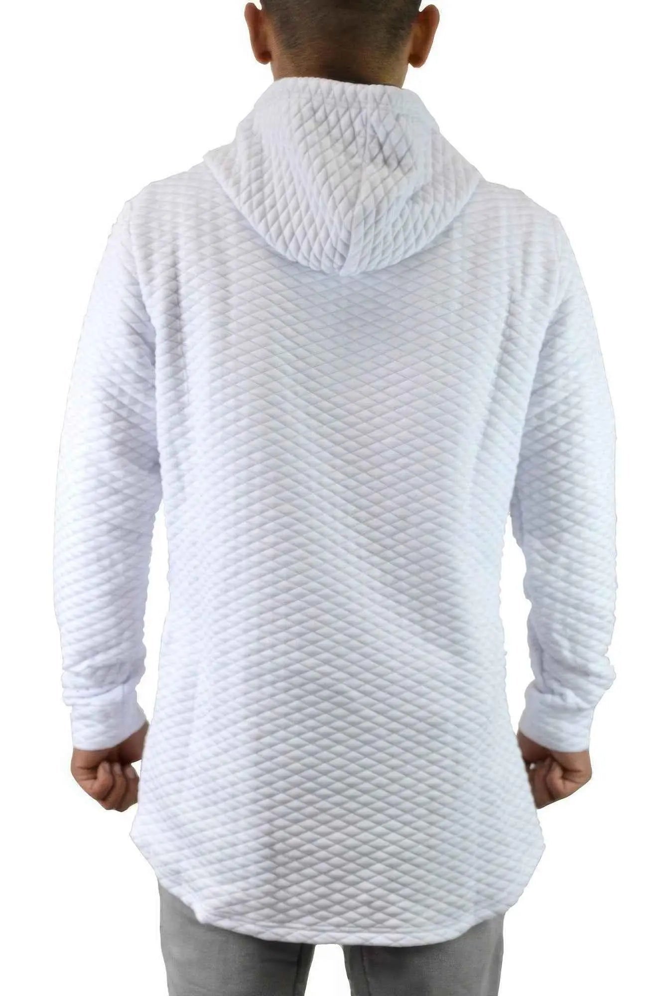 Quilted Pullover Hoodie Sweatshirts - Mr Lou’s Place