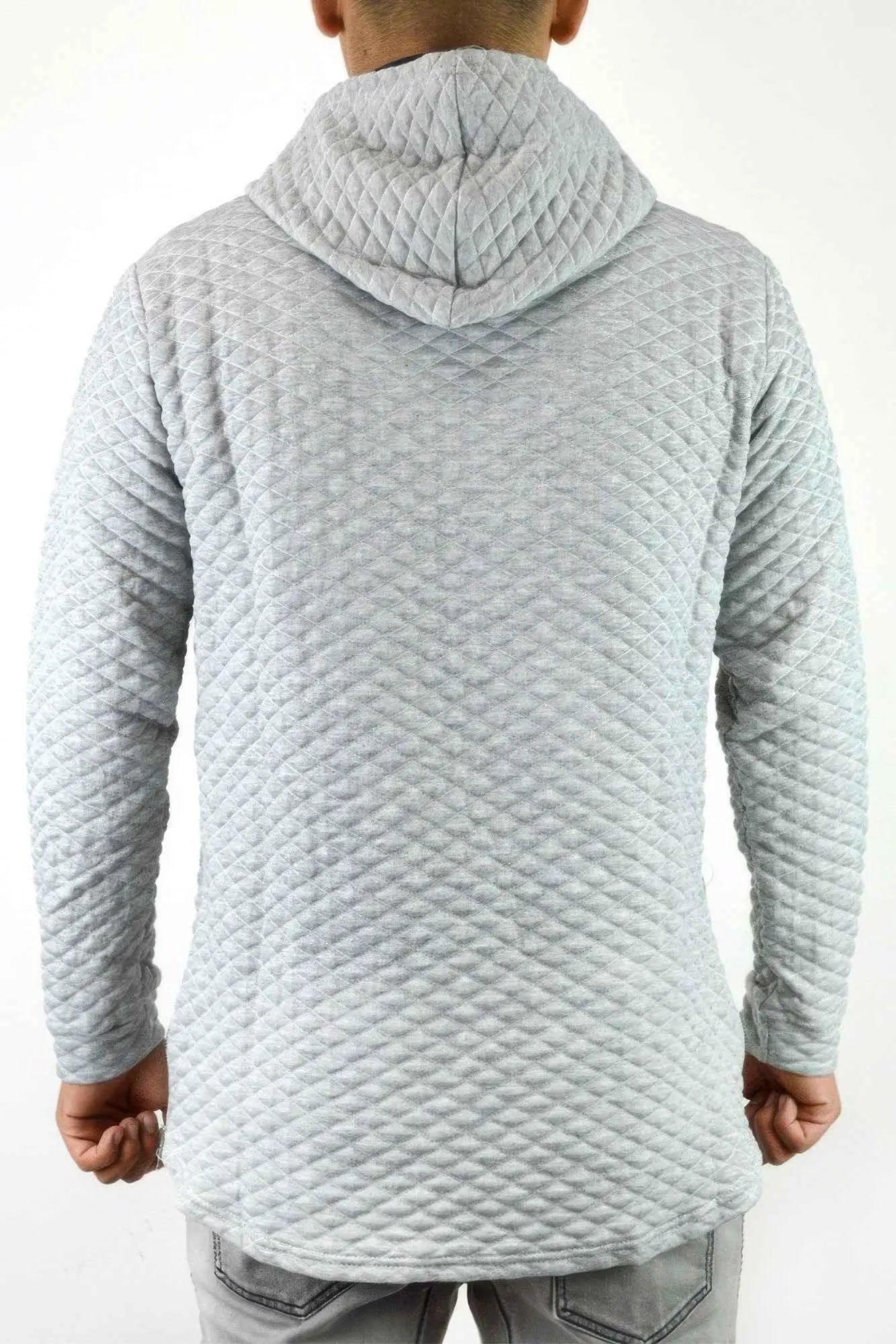 Quilted Pullover Hoodie Sweatshirts - Mr Lou’s Place