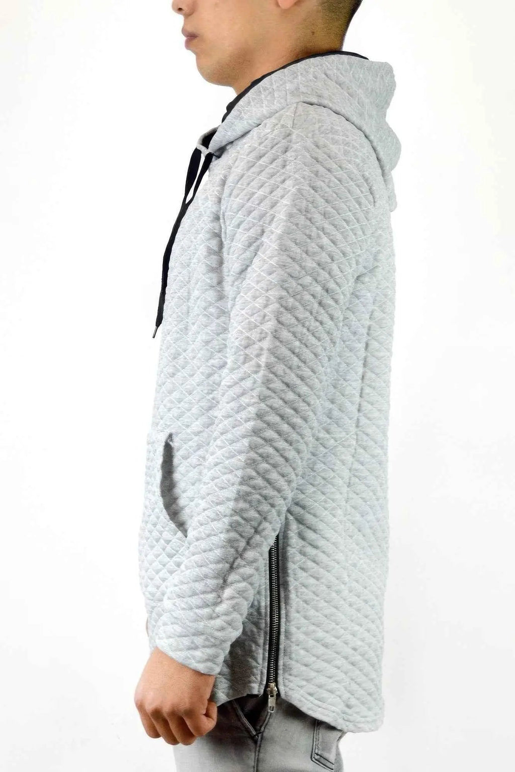 Quilted Pullover Hoodie Sweatshirts - Mr Lou’s Place