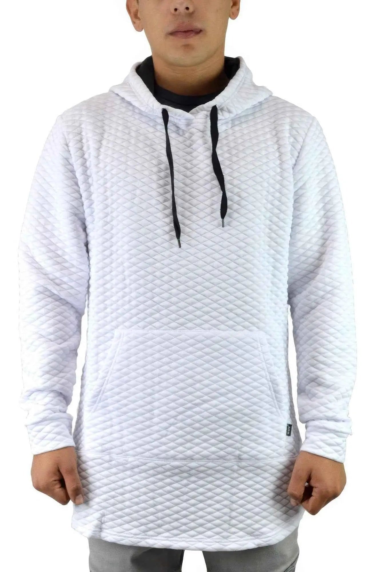 Quilted Pullover Hoodie Sweatshirts - Mr Lou’s Place