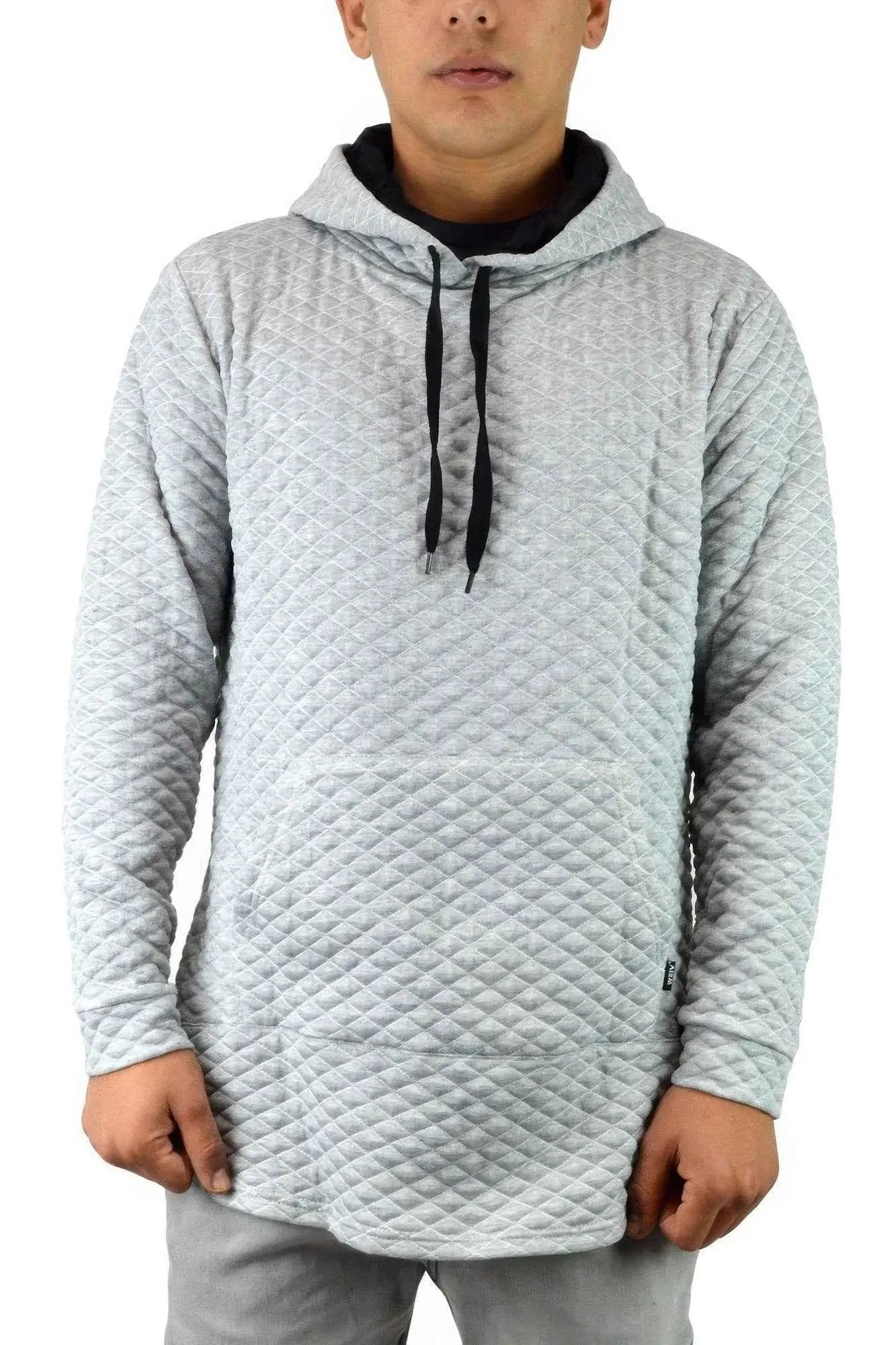 Quilted Pullover Hoodie Sweatshirts - Mr Lou’s Place