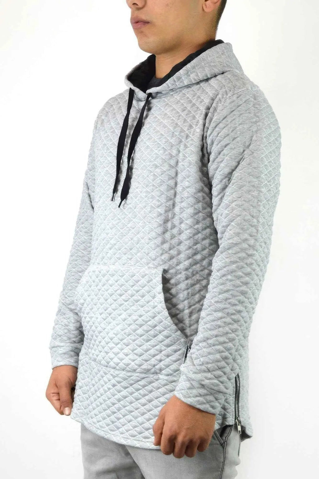 Quilted Pullover Hoodie Sweatshirts - Mr Lou’s Place