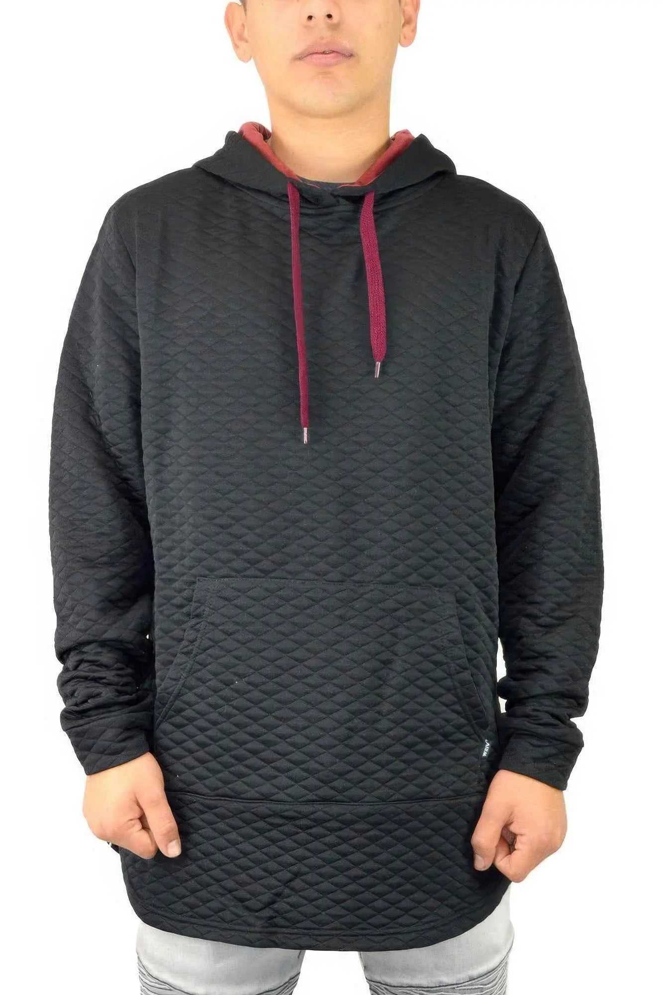 Quilted Pullover Hoodie Sweatshirts - Mr Lou’s Place