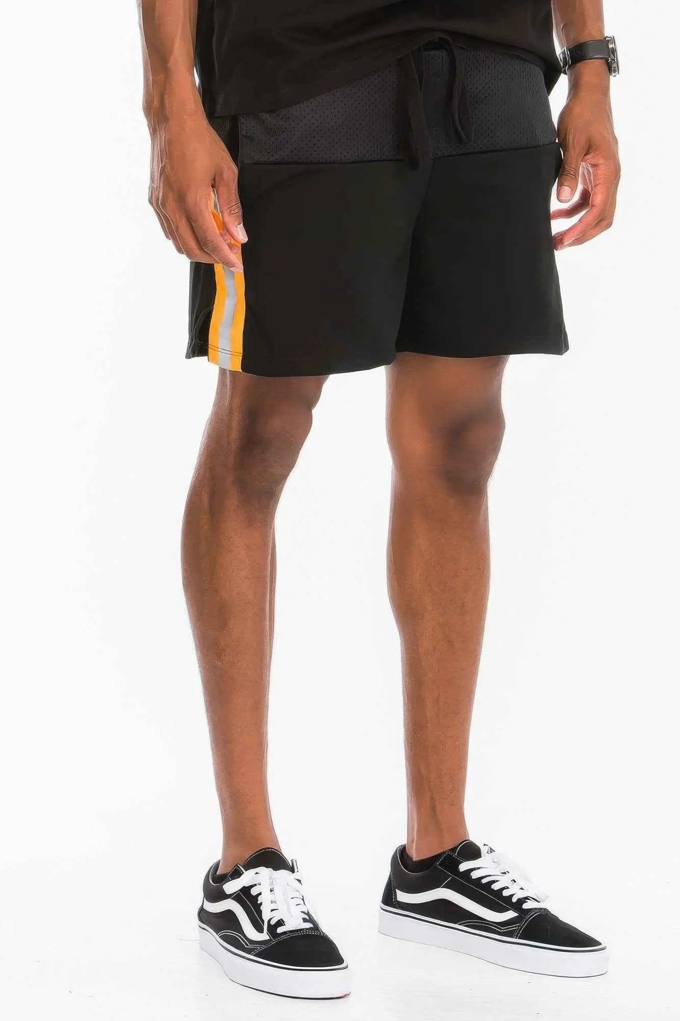 Reflective Half Mesh With Lining Shorts - Mr Lou’s Place