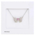 Rhinestone Bow Metal Necklace - Mr Lou’s Place