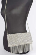 Rhinestone Fringe Clutch - Mr Lou’s Place