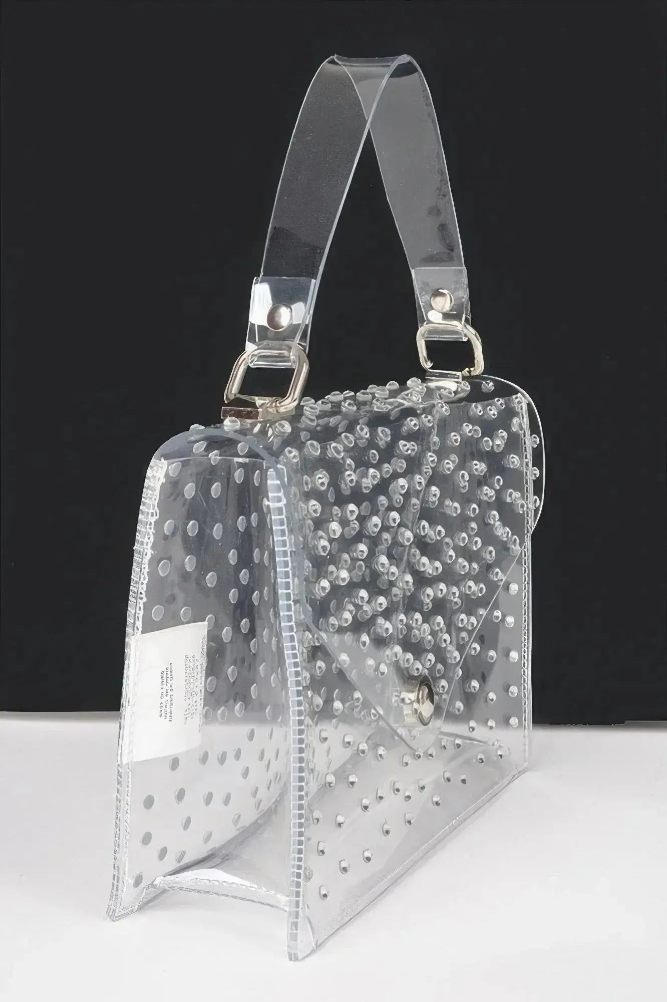 Rhinestone Hot Fix Clear Crossbody Bag - Mr Lou’s Place