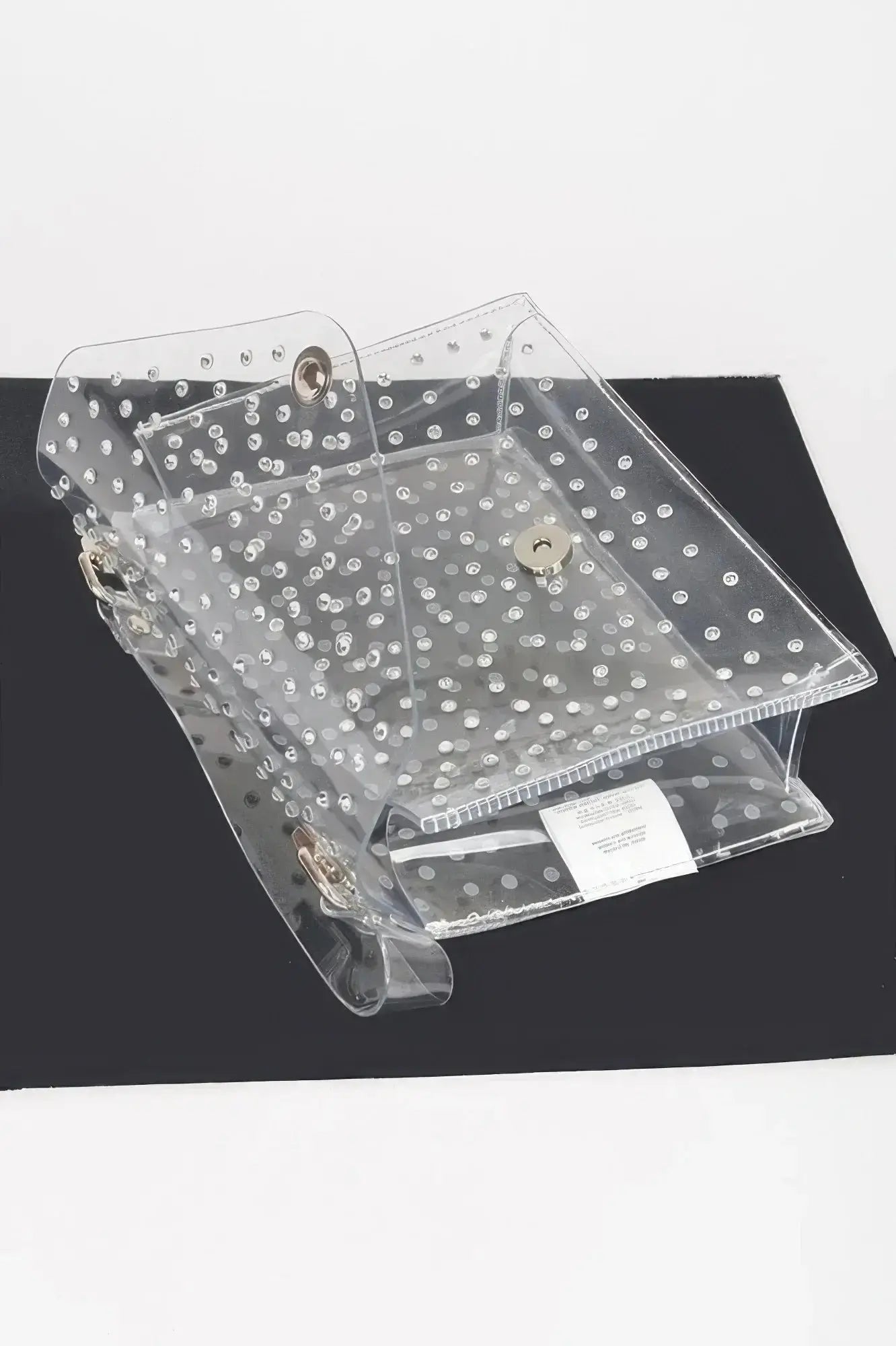 Rhinestone Hot Fix Clear Crossbody Bag - Mr Lou’s Place