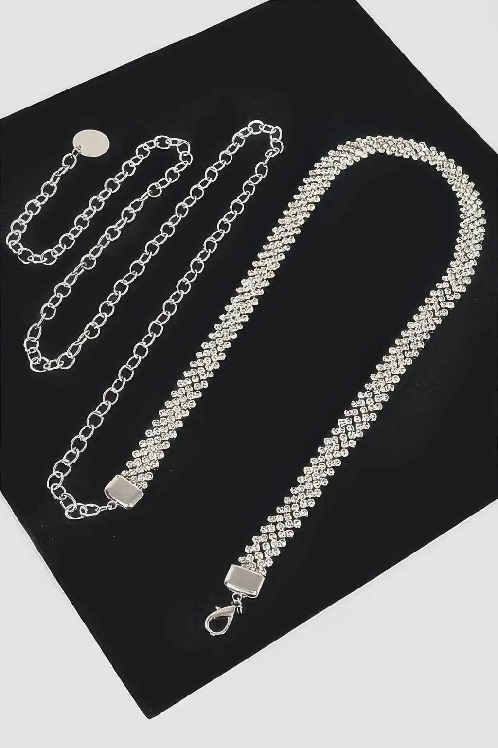 Rhinestone Plus Size Chain Belt - Mr Lou’s Place