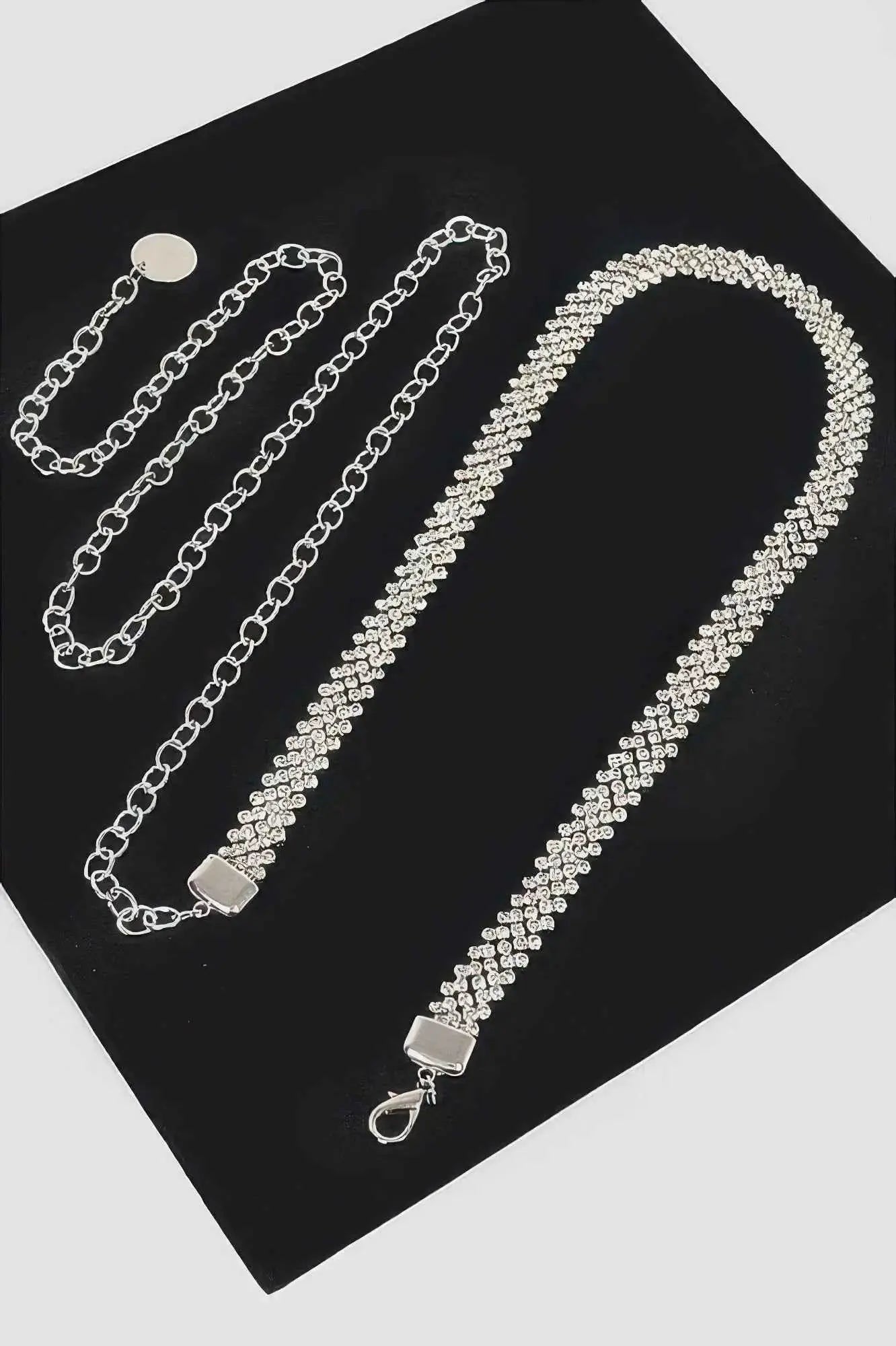 Rhinestone Plus Size Chain Belt - Mr Lou’s Place