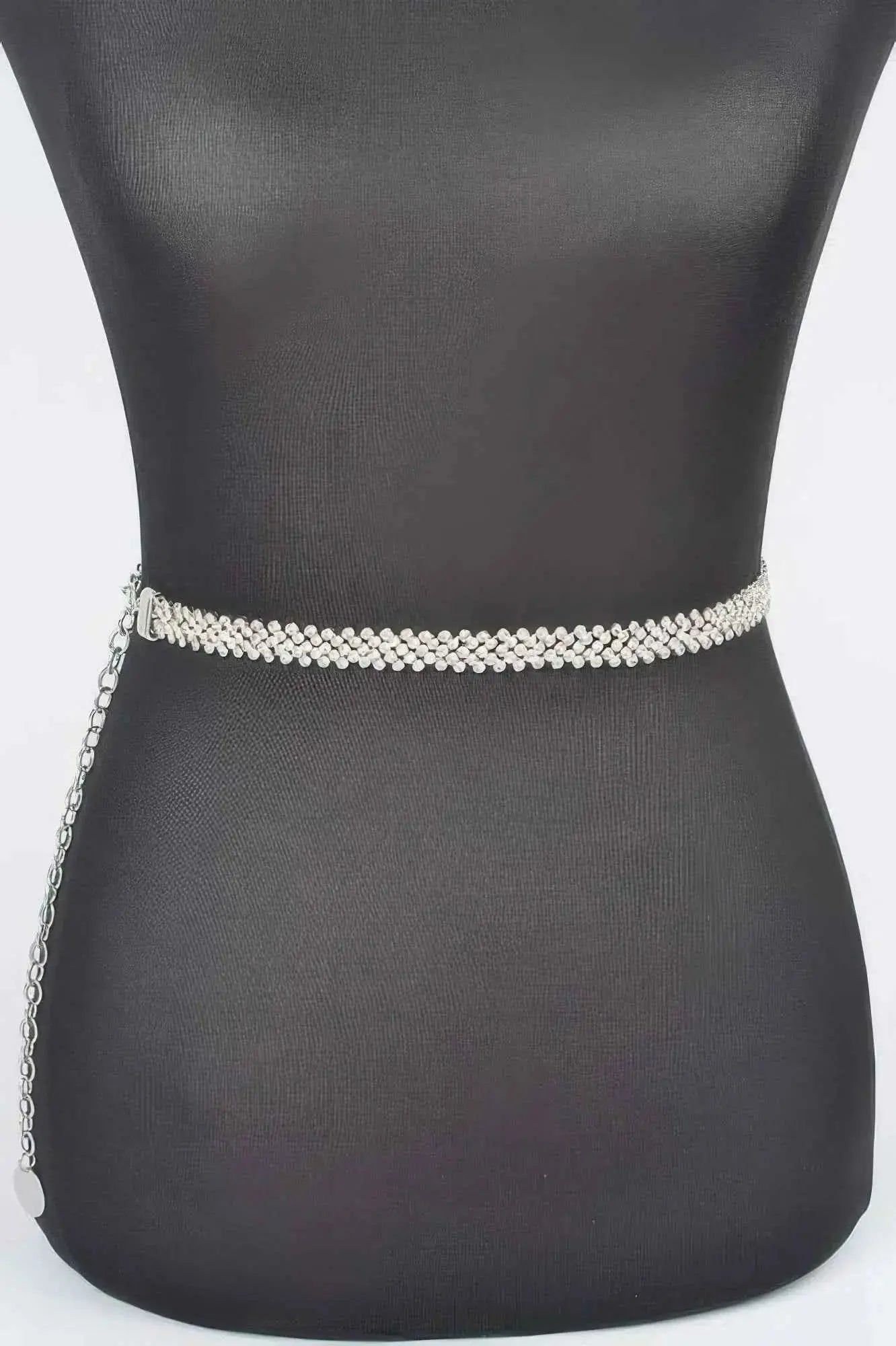 Rhinestone Plus Size Chain Belt - Mr Lou’s Place