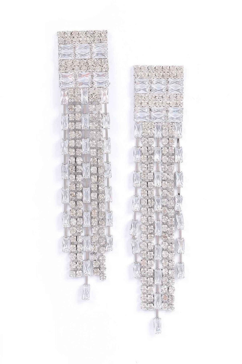 Rhinestone Tassle Earring - Mr Lou’s Place