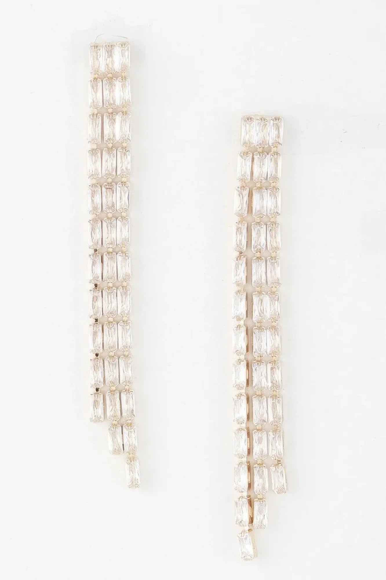 Rhinestone Tassle Earrings - Mr Lou’s Place