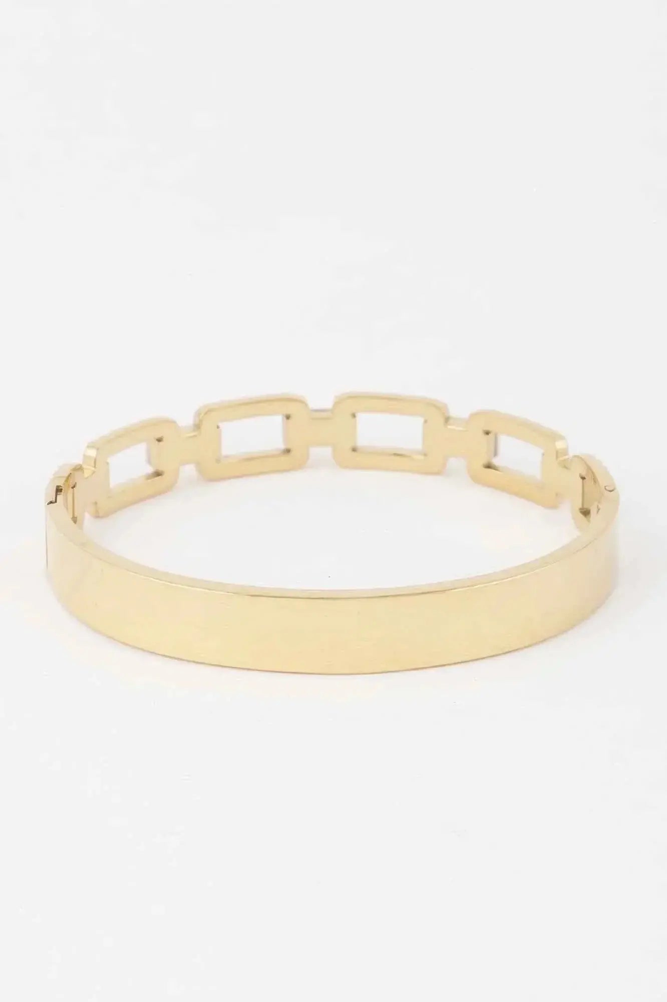 Ribbed Chain Clasp Bracelet - Mr Lou’s Place