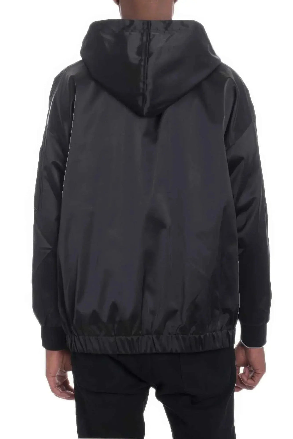 Satin Full Zip Hooded Windbreaker - Mr Lou’s Place