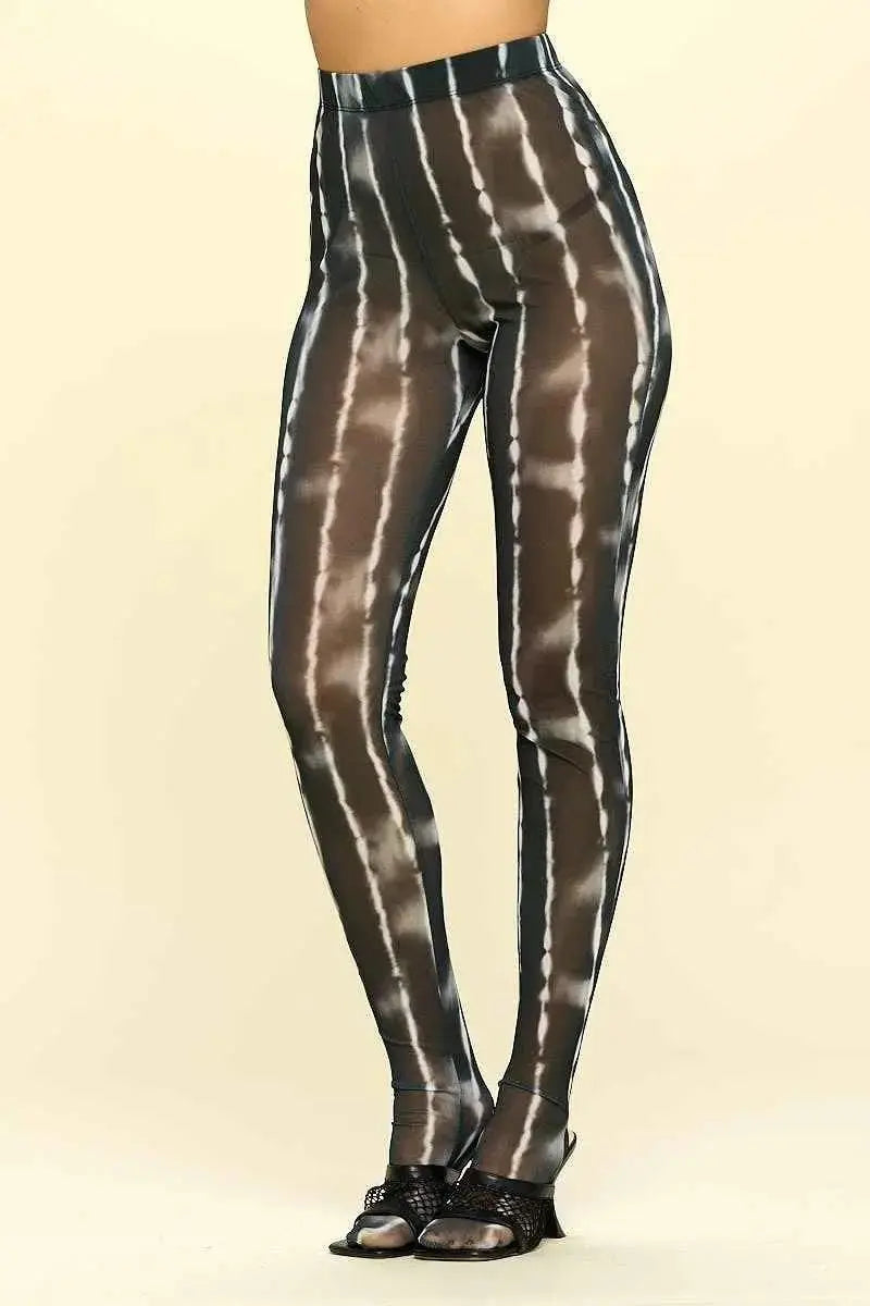 Sheer High Rise Leggings - Mr Lou’s Place