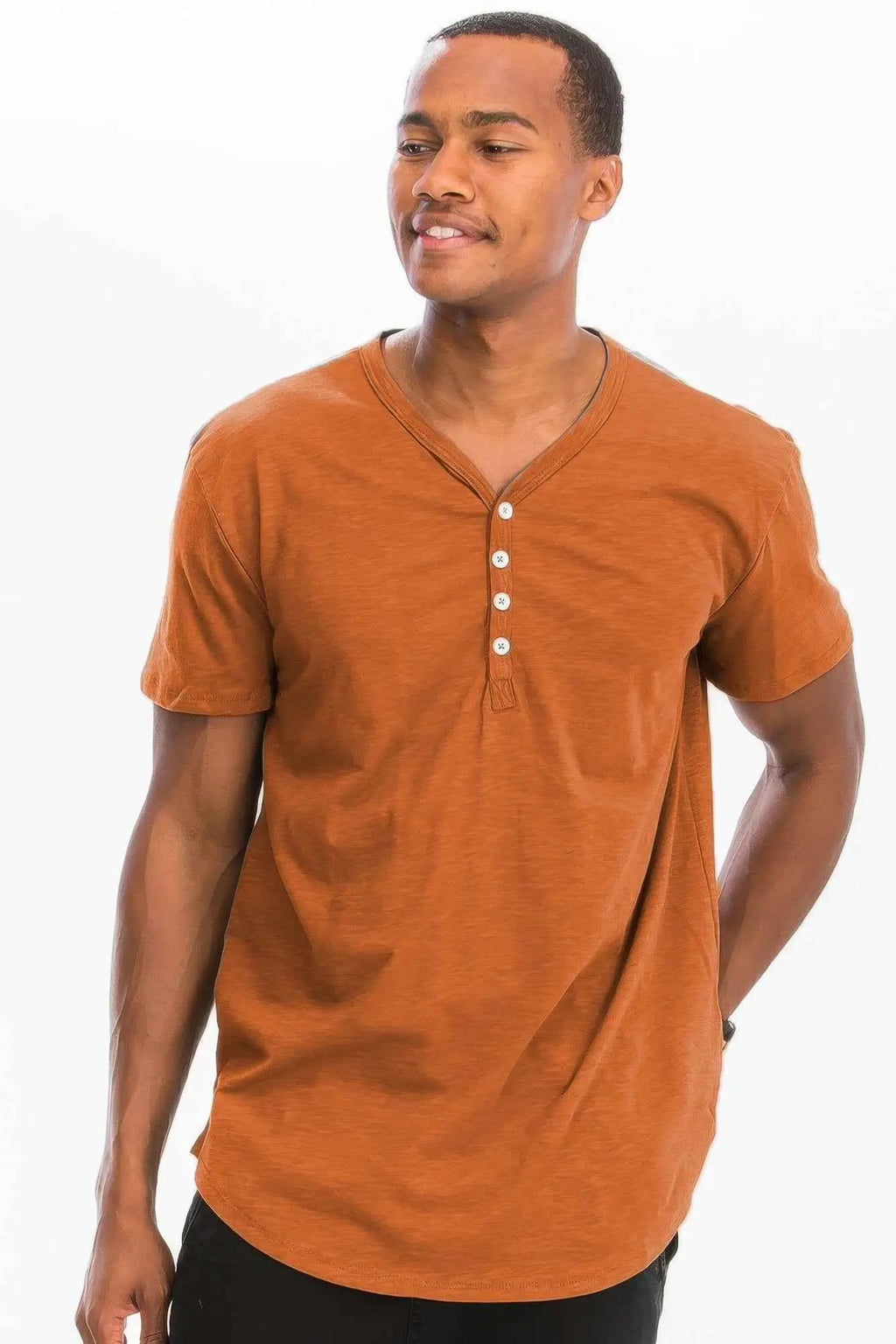 Short Sleeve 4 Button Henley Shirt - Mr Lou’s Place