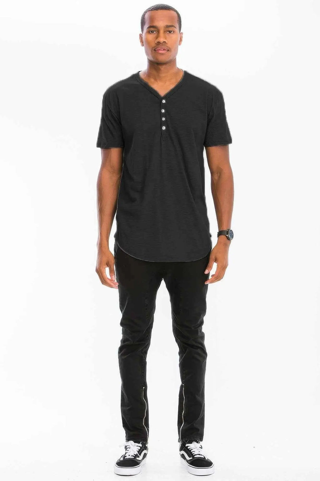 Short Sleeve 4 Button Henley Shirt - Mr Lou’s Place