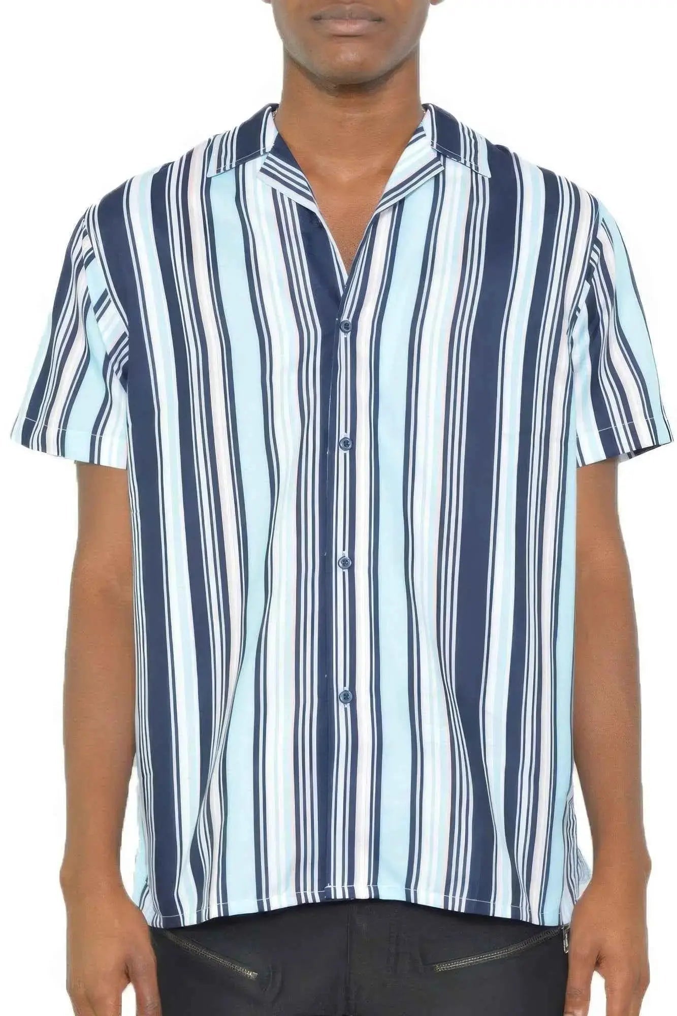 Short Sleeve Button Down Shirt - Mr Lou’s Place