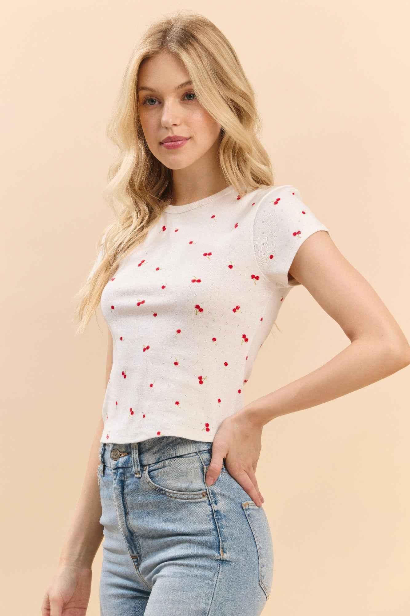 Short Sleeve Printed Baby Tee - Mr Lou’s Place