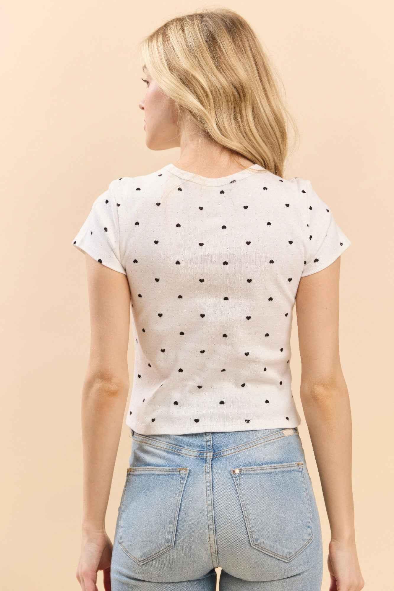 Short Sleeve Printed Baby Tee - Mr Lou’s Place