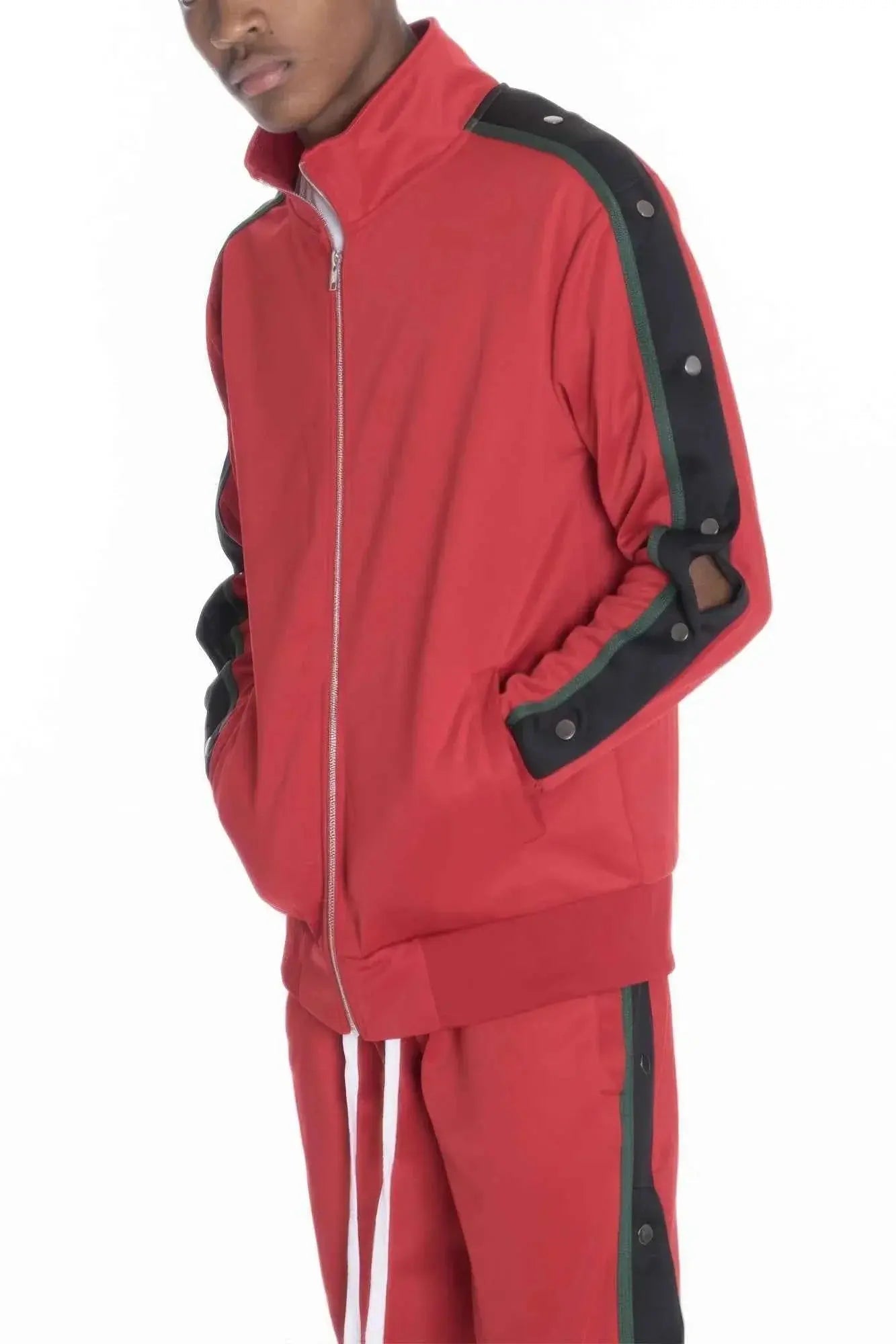 Snap Button Track Jacket - Mr Lou’s Place