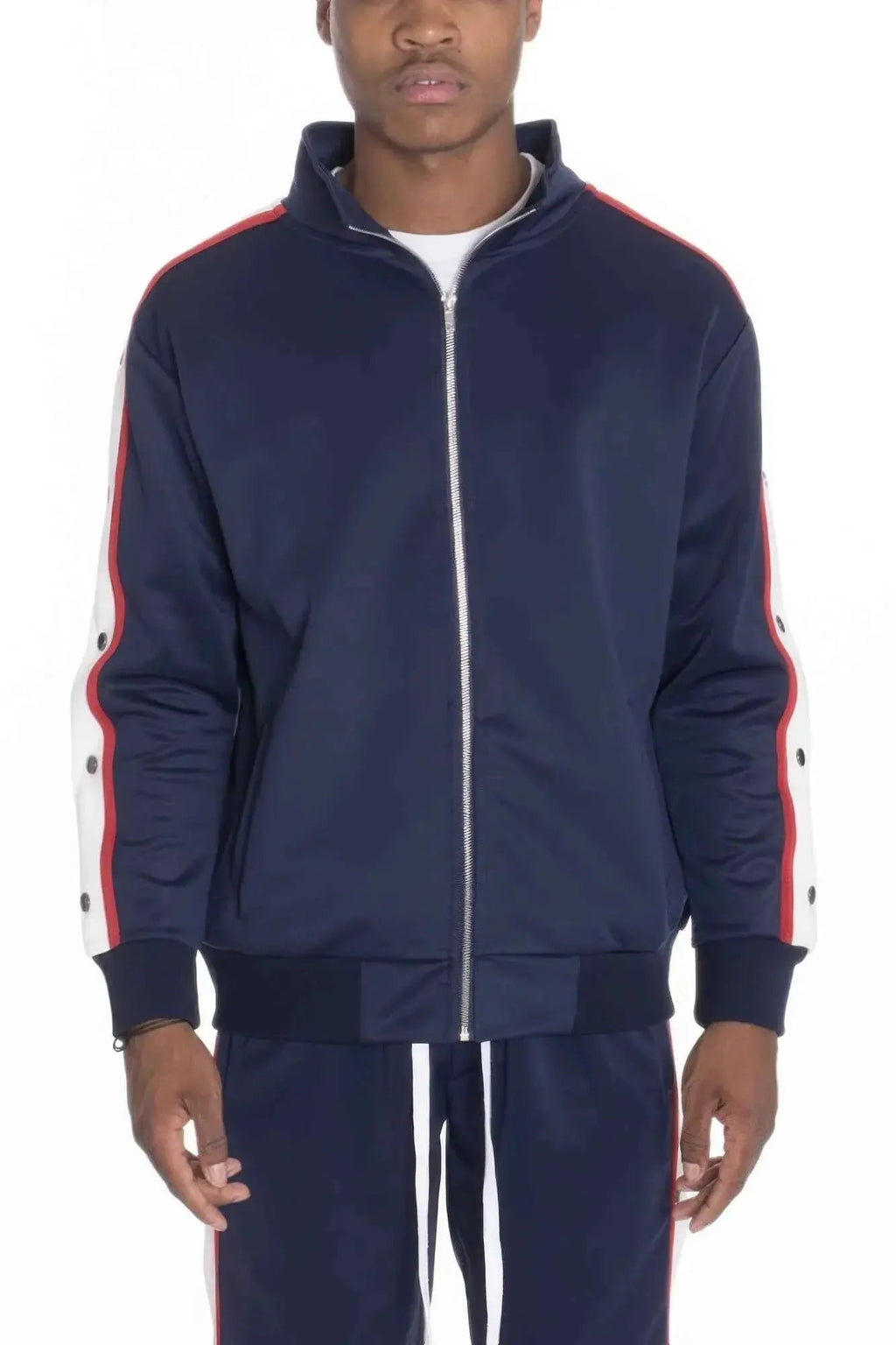 Snap Button Track Jacket - Mr Lou’s Place