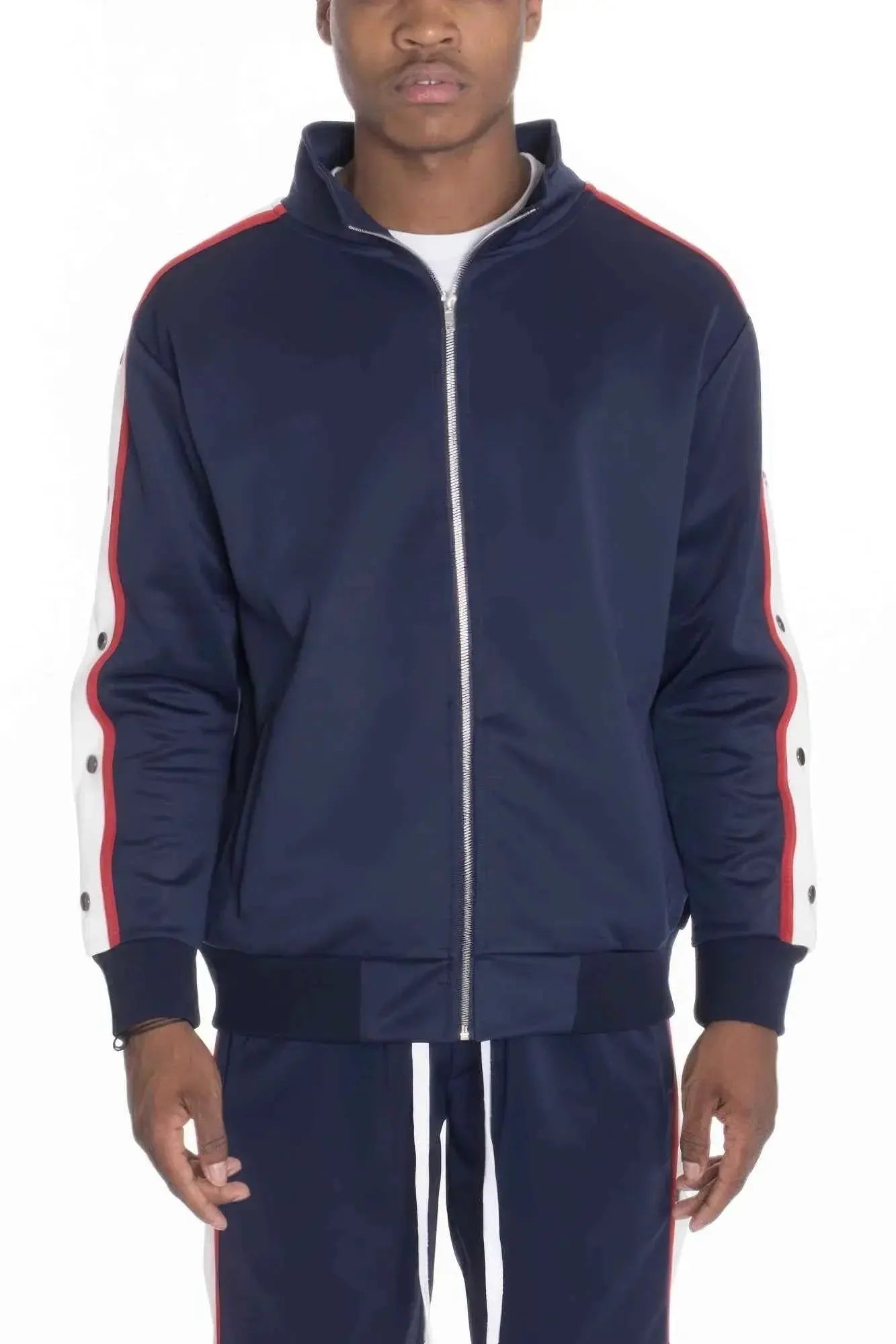 Snap Button Track Jacket - Mr Lou’s Place
