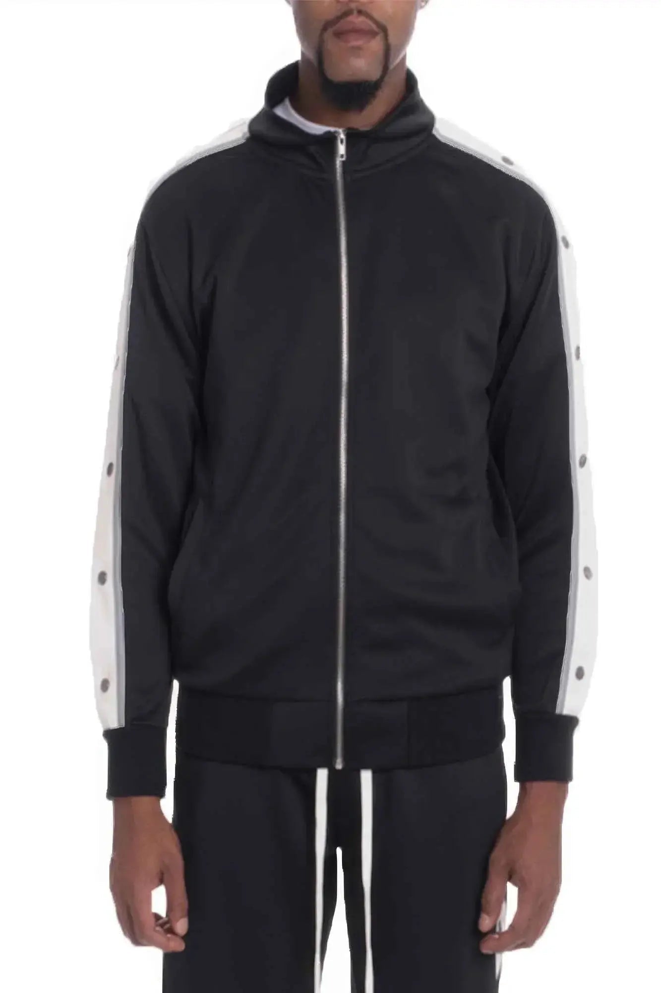 Snap Button Track Jacket - Mr Lou’s Place