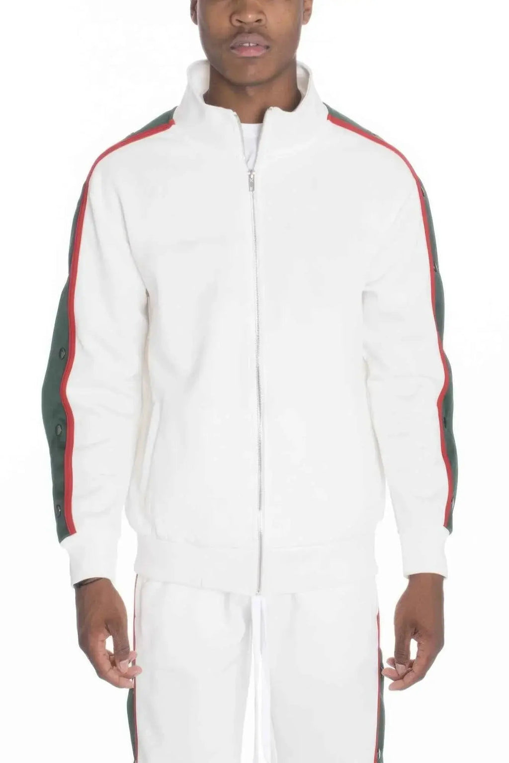 Snap Button Track Jacket - Mr Lou’s Place