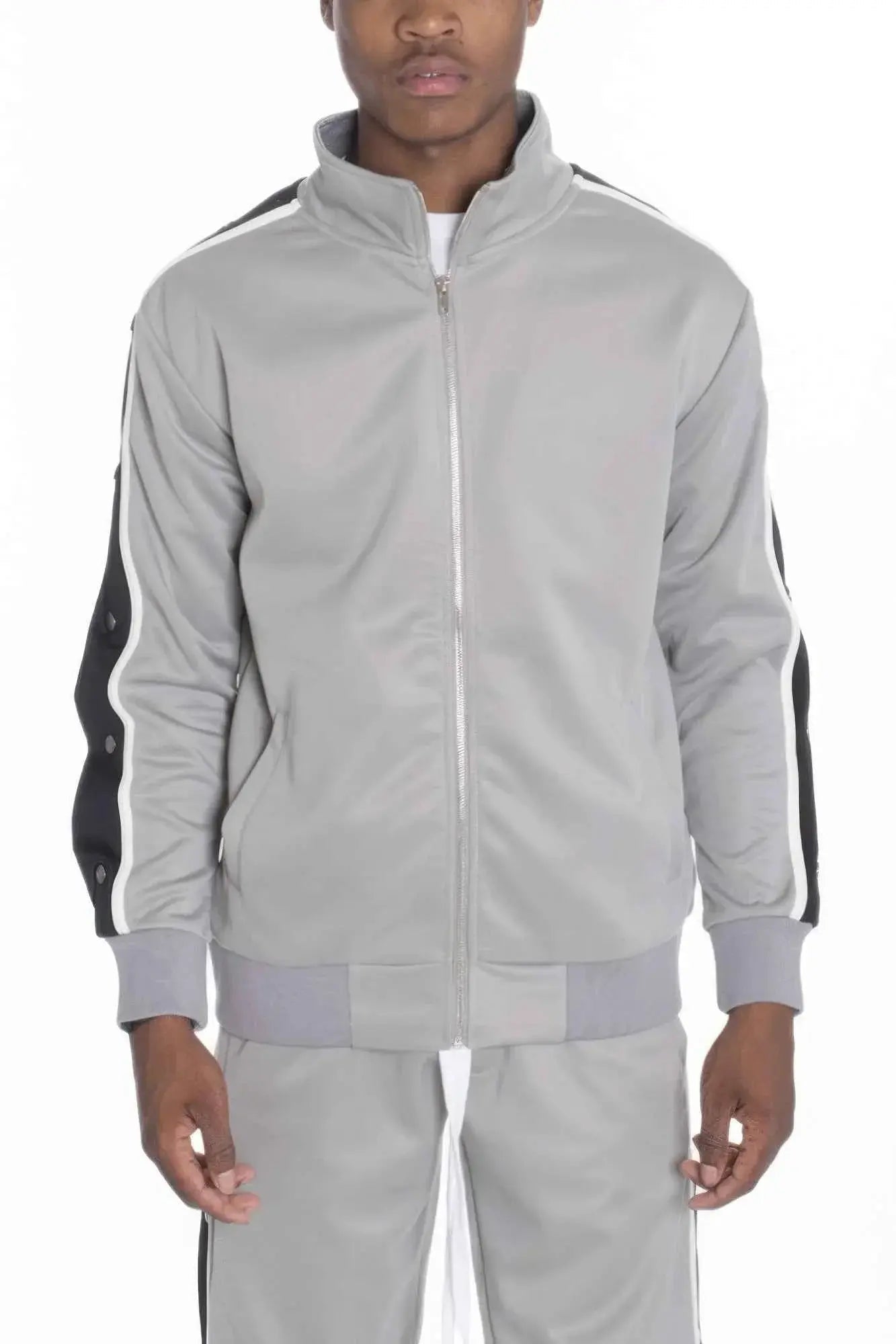 Snap Button Track Jacket - Mr Lou’s Place