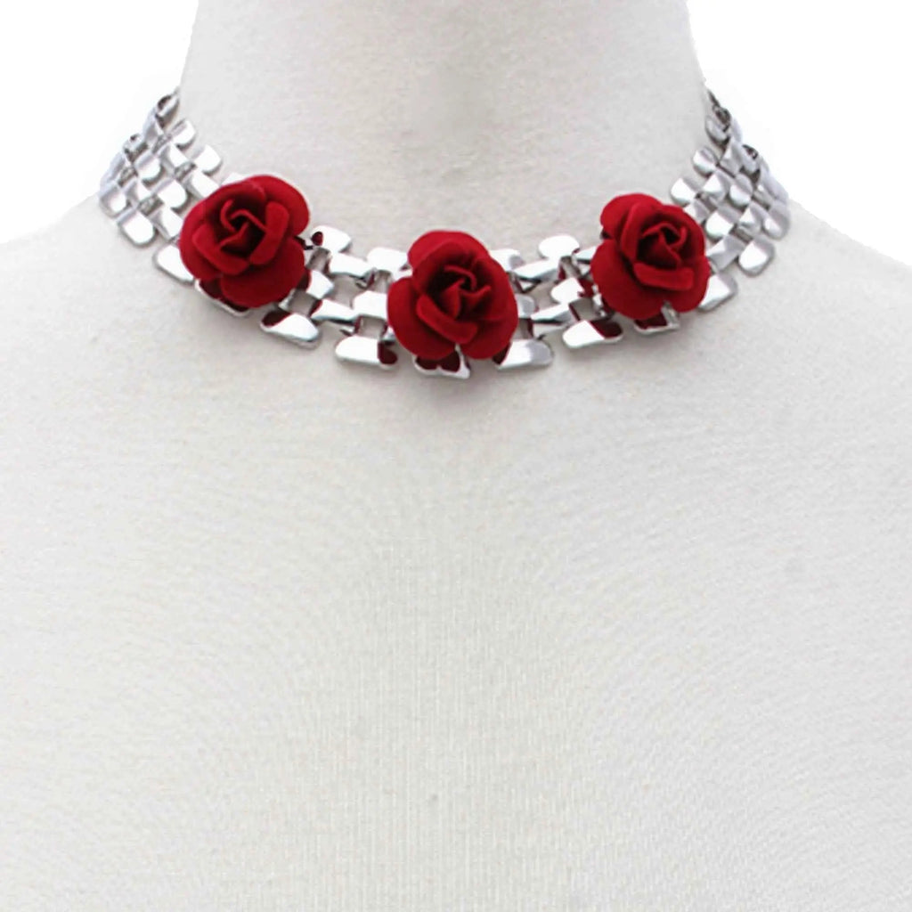 Sodajo Flower Metal Necklace - Mr Lou’s Place