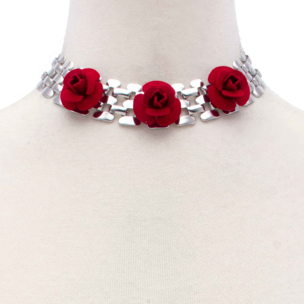 Sodajo Flower Metal Necklace - Mr Lou’s Place