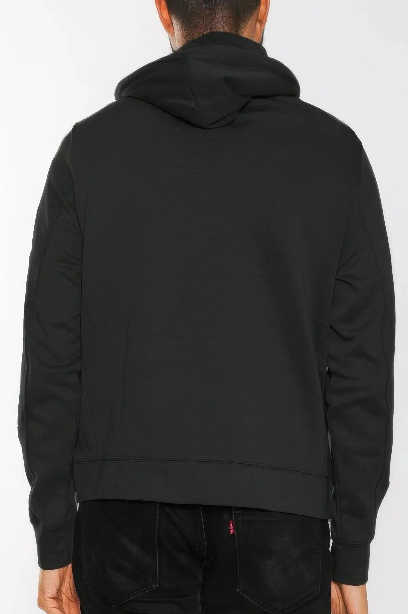 Solid Heathered Zip Up Jacket - Mr Lou’s Place