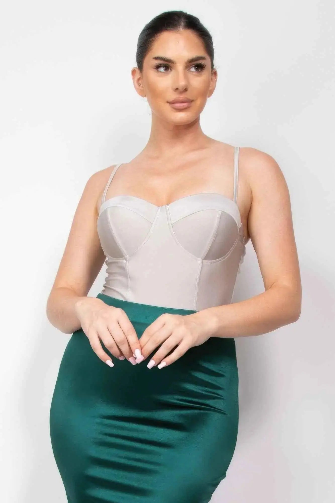 Solid Sweetheart Cami Bodysuit - Mr Lou’s Place