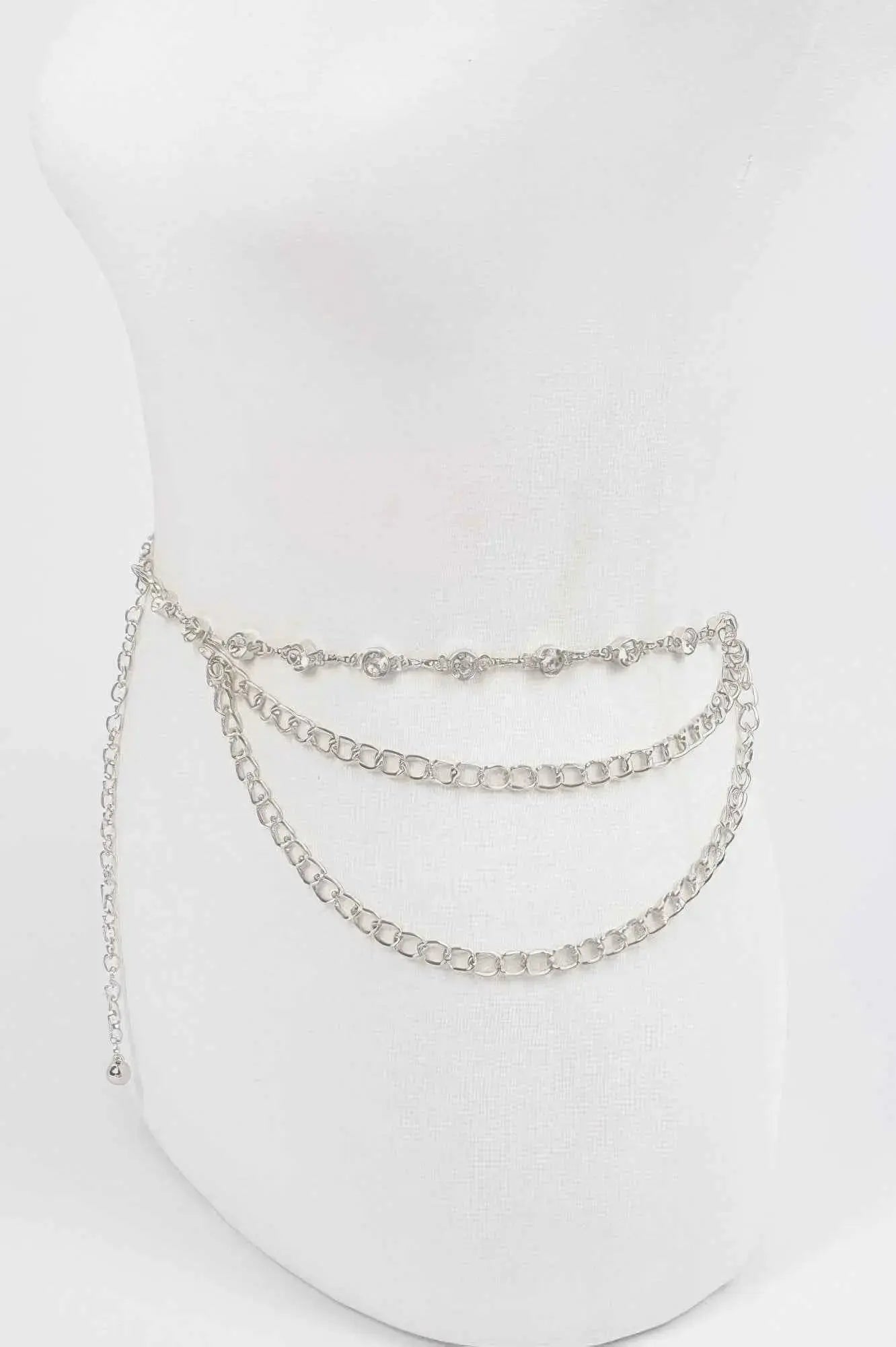 Stone Chain Layered Belt - Mr Lou’s Place