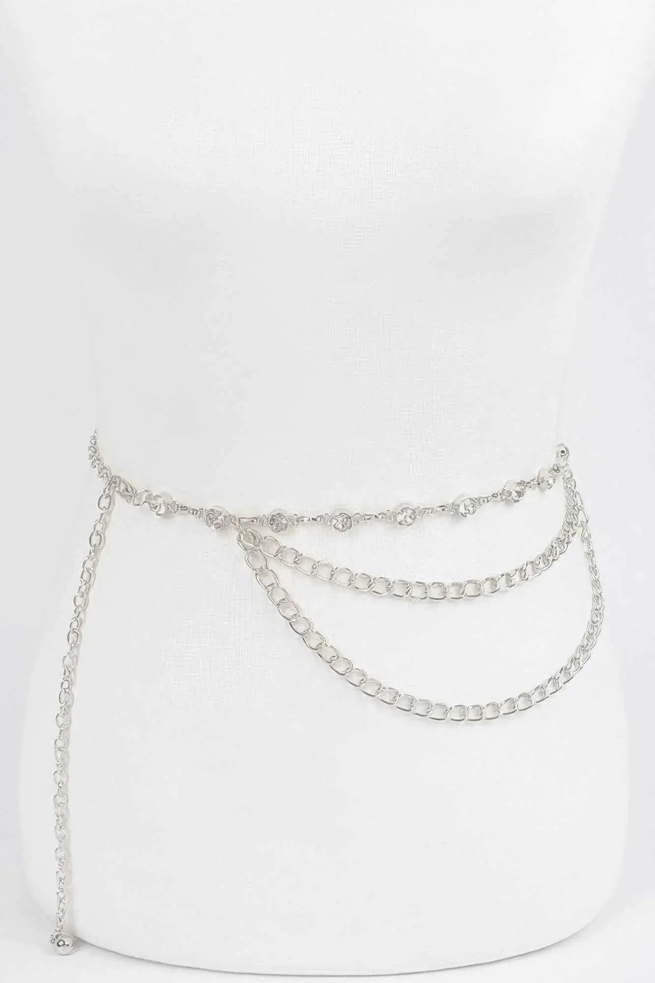 Stone Chain Layered Belt - Mr Lou’s Place