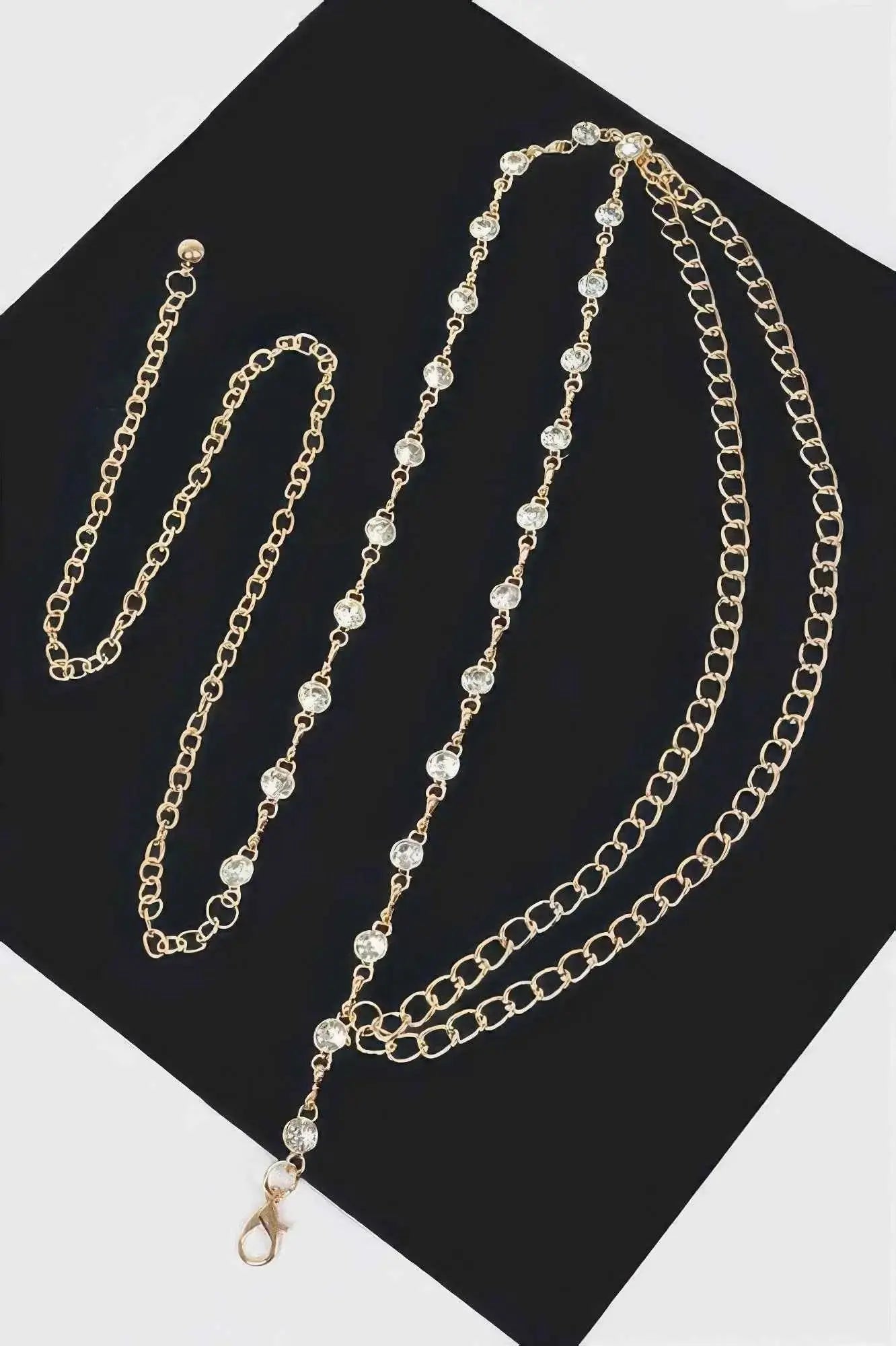 Stone Chain Layered Belt - Mr Lou’s Place