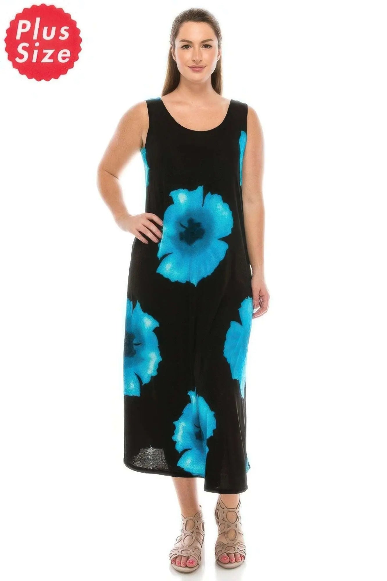 Stretchy Floral Print Maxi Dress - Mr Lou’s Place